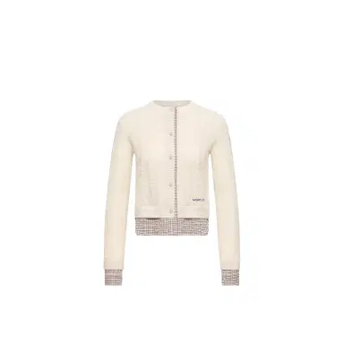 Moncler Cable Knit Wool & Cashmere Blend Cardigan | Thumbnail 1