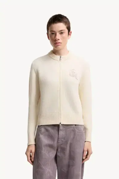 Moncler Wool & Cashmere Blend Zip-up Cardigan | Thumbnail 4 Moncler Wool & Cashmere Blend Zip-up Cardigan | Thumbnail 4