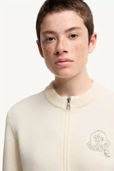 Moncler Wool & Cashmere Blend Zip-up Cardigan | Thumbnail 6 Moncler Wool & Cashmere Blend Zip-up Cardigan | Thumbnail 6