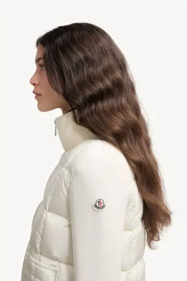 Moncler Square-quilted Padded Wool Zip-up Cardigan | Thumbnail 4