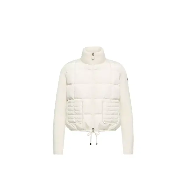 Square-quilted Padded Wool Zip-up Cardigan Square-quilted Padded Wool Zip-up Cardigan