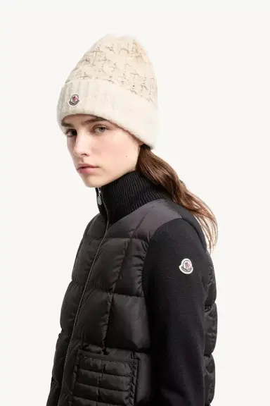 Moncler Square-quilted Padded Wool Zip-up Cardigan | Thumbnail 4 Moncler Square-quilted Padded Wool Zip-up Cardigan | Thumbnail 4