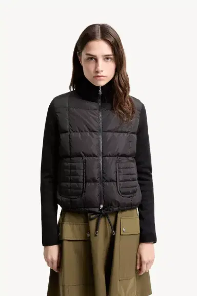 Moncler Square-quilted Padded Wool Zip-up Cardigan | Thumbnail 5 Moncler Square-quilted Padded Wool Zip-up Cardigan | Thumbnail 5