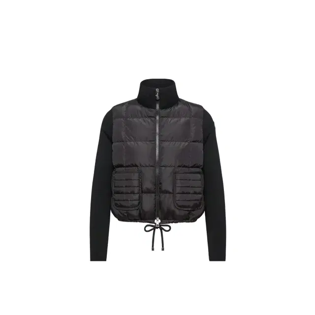 Square-quilted Padded Wool Zip-up Cardigan Square-quilted Padded Wool Zip-up Cardigan