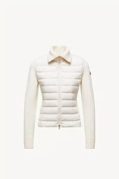Moncler Padded Zip-up Wool Cardigan | Thumbnail 2 Moncler Padded Zip-up Wool Cardigan | Thumbnail 2