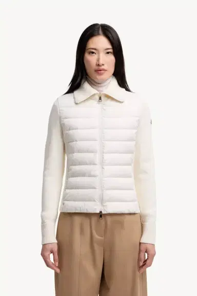 Moncler Padded Zip-up Wool Cardigan | Thumbnail 5 Moncler Padded Zip-up Wool Cardigan | Thumbnail 5