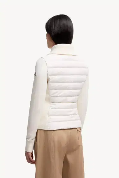 Moncler Padded Zip-up Wool Cardigan | Thumbnail 6 Moncler Padded Zip-up Wool Cardigan | Thumbnail 6