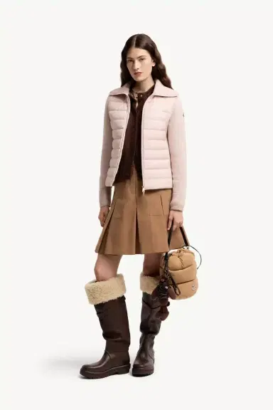 Moncler Padded Zip-up Wool Cardigan | Thumbnail 3 Moncler Padded Zip-up Wool Cardigan | Thumbnail 3
