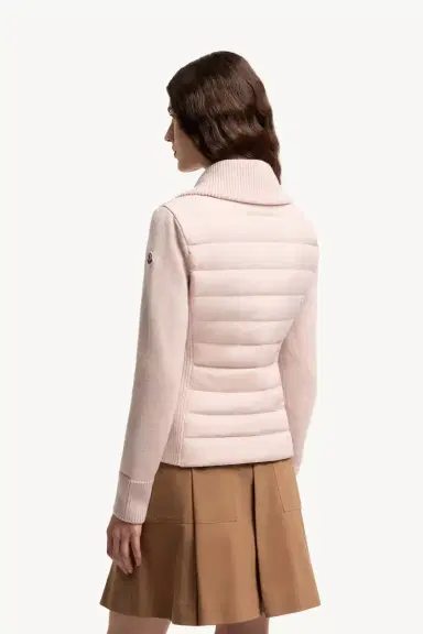 Moncler Padded Zip-up Wool Cardigan | Thumbnail 6 Moncler Padded Zip-up Wool Cardigan | Thumbnail 6