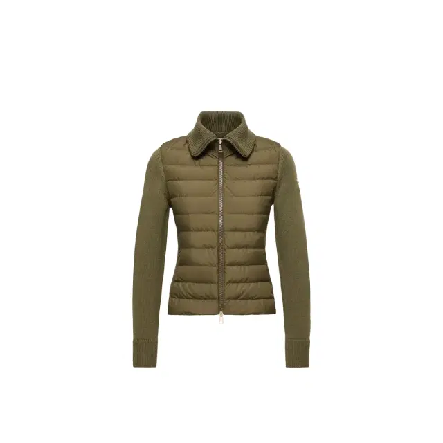 Padded Zip-up Wool Cardigan Padded Zip-up Wool Cardigan