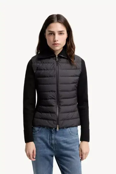 Moncler Padded Zip-up Wool Cardigan | Thumbnail 5 Moncler Padded Zip-up Wool Cardigan | Thumbnail 5