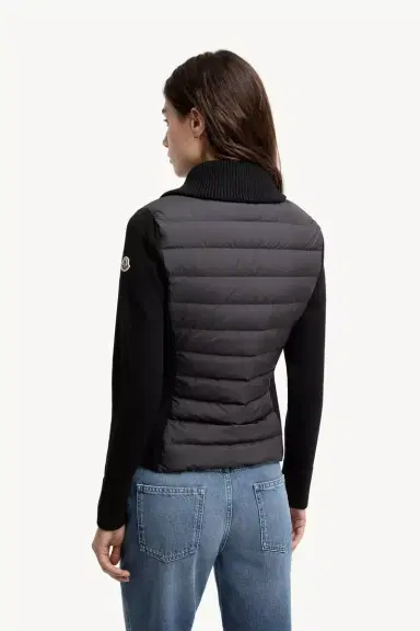 Moncler Padded Zip-up Wool Cardigan | Thumbnail 6 Moncler Padded Zip-up Wool Cardigan | Thumbnail 6