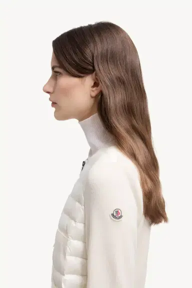 Moncler Padded Wool Zip-up Cardigan | Thumbnail 4