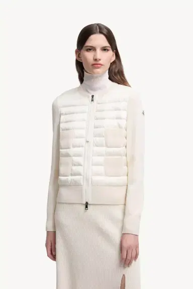 Moncler Padded Wool Zip-up Cardigan | Thumbnail 5