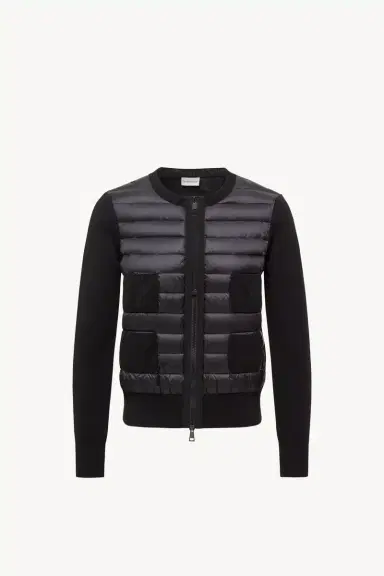 Moncler Padded Wool Zip-up Cardigan | Thumbnail 2 Moncler Padded Wool Zip-up Cardigan | Thumbnail 2