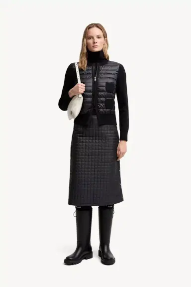 Moncler Padded Wool Zip-up Cardigan | Thumbnail 3 Moncler Padded Wool Zip-up Cardigan | Thumbnail 3