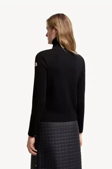 Moncler Padded Wool Zip-up Cardigan | Thumbnail 6 Moncler Padded Wool Zip-up Cardigan | Thumbnail 6