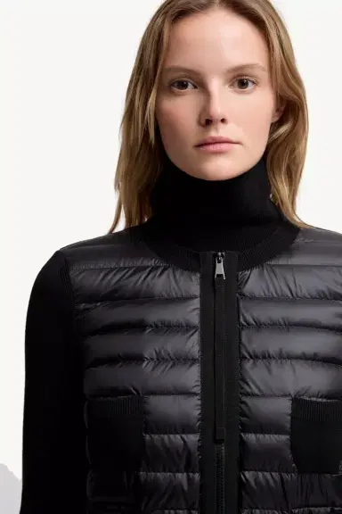 Moncler Padded Wool Zip-up Cardigan | Thumbnail 7 Moncler Padded Wool Zip-up Cardigan | Thumbnail 7