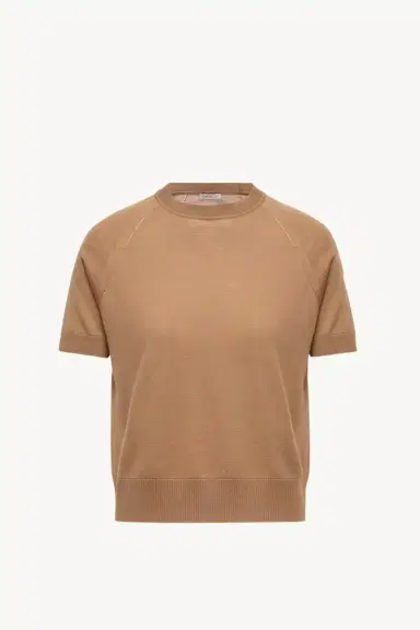 Moncler Short Sleeve Wool Sweater | Thumbnail 2 Moncler Short Sleeve Wool Sweater | Thumbnail 2