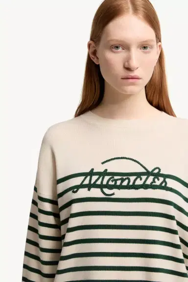 Moncler Striped Wool Sweater | Thumbnail 7 Moncler Striped Wool Sweater | Thumbnail 7