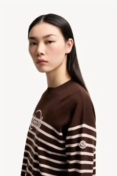 Moncler Striped Wool Sweater | Thumbnail 4 Moncler Striped Wool Sweater | Thumbnail 4