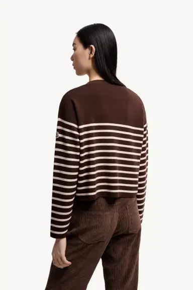 Moncler Striped Wool Sweater | Thumbnail 6 Moncler Striped Wool Sweater | Thumbnail 6