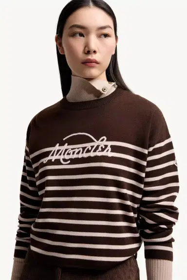 Moncler Striped Wool Sweater | Thumbnail 7 Moncler Striped Wool Sweater | Thumbnail 7