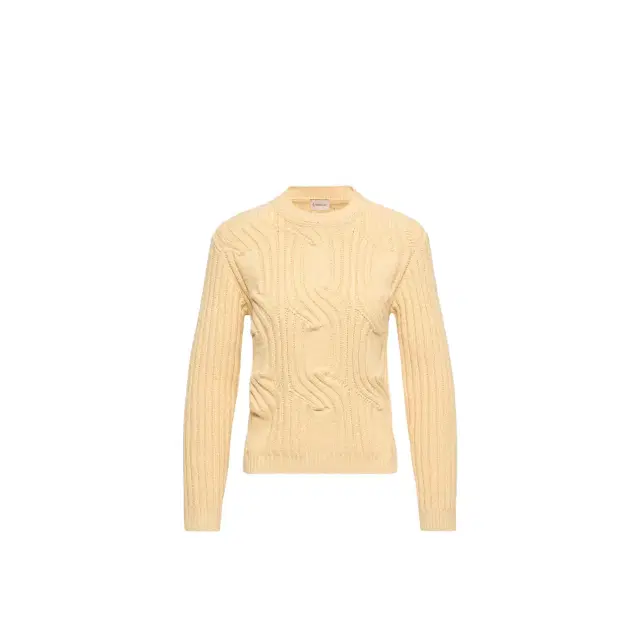 Moncler Chain Knit Cotton Blend Sweater