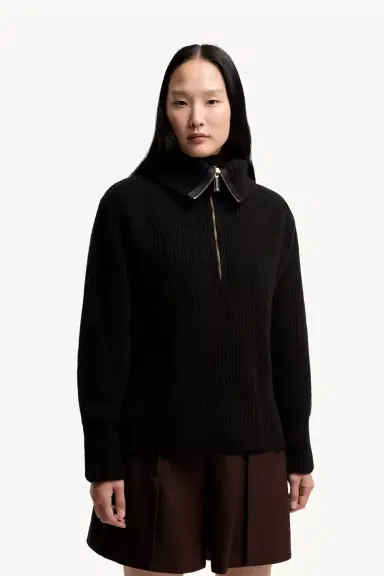 Moncler Wool & Cashmere Zip-up Sweater | Thumbnail 5 Moncler Wool & Cashmere Zip-up Sweater | Thumbnail 5