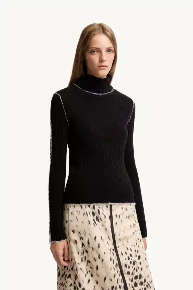 Moncler Wool Blend Turtleneck Sweater | Thumbnail 5 Moncler Wool Blend Turtleneck Sweater | Thumbnail 5