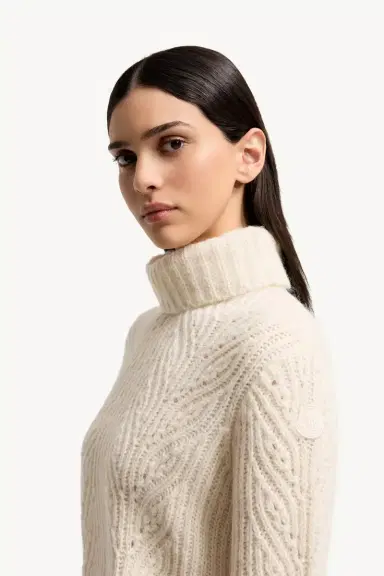 Moncler Alpaca Blend Turtleneck Sweater | Thumbnail 4 Moncler Alpaca Blend Turtleneck Sweater | Thumbnail 4