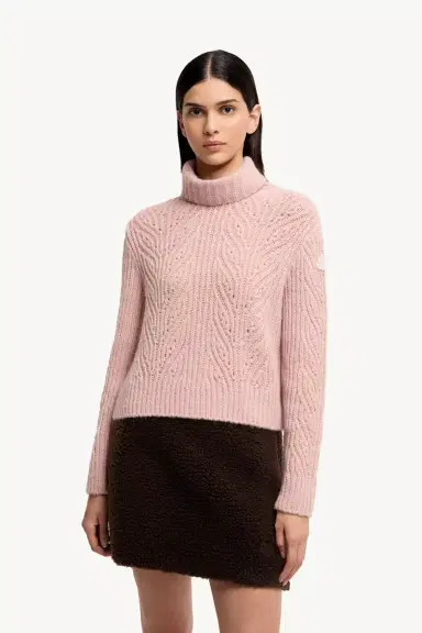 Moncler Alpaca Blend Turtleneck Sweater | Thumbnail 5 Moncler Alpaca Blend Turtleneck Sweater | Thumbnail 5