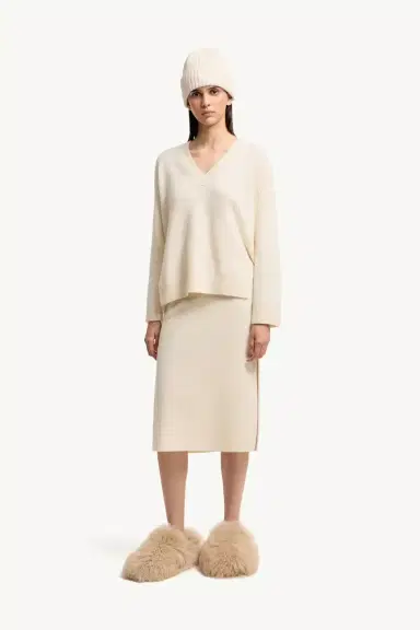 Moncler Wool & Cashmere Blend Midi Skirt | Thumbnail 2 Moncler Wool & Cashmere Blend Midi Skirt | Thumbnail 2