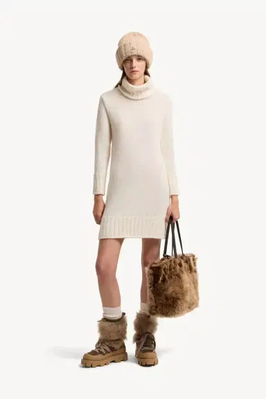 Moncler Alpaca Blend Knit Turtleneck Dress | Thumbnail 2 Moncler Alpaca Blend Knit Turtleneck Dress | Thumbnail 2