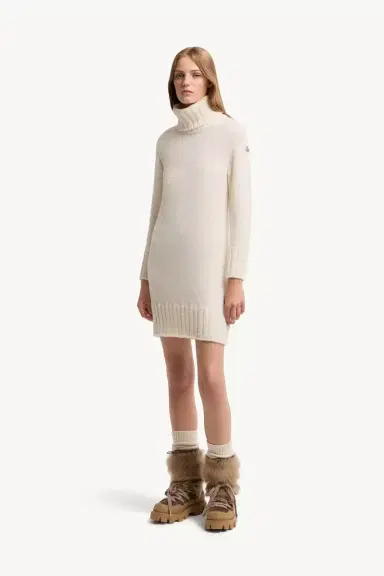 Moncler Alpaca Blend Knit Turtleneck Dress | Thumbnail 4 Moncler Alpaca Blend Knit Turtleneck Dress | Thumbnail 4