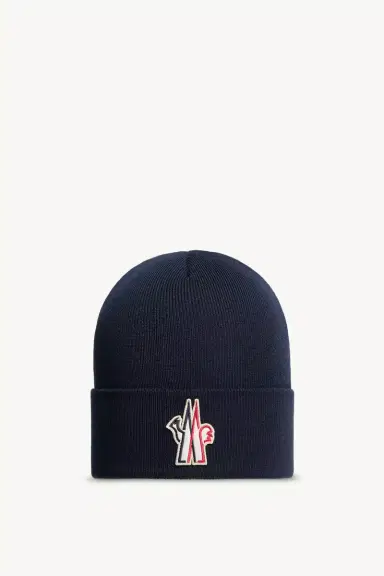 Moncler Grenoble Logo Wool Beanie | Thumbnail 2 Moncler Grenoble Logo Wool Beanie | Thumbnail 2