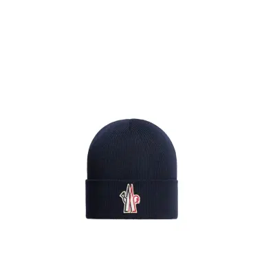 Moncler Grenoble Logo Wool Beanie | Thumbnail 1 Moncler Grenoble Logo Wool Beanie | Thumbnail 1