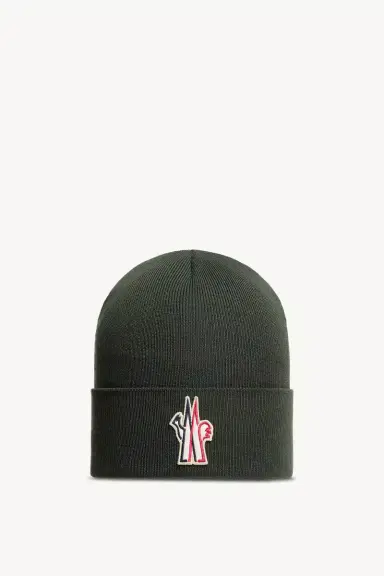 Moncler Grenoble Logo Wool Beanie | Thumbnail 2 Moncler Grenoble Logo Wool Beanie | Thumbnail 2