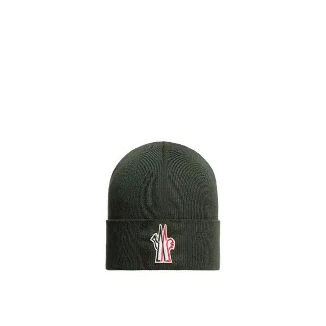 Moncler Grenoble Logo Wool Beanie