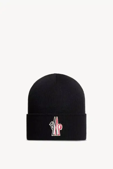 Moncler Grenoble Logo Wool Beanie | Thumbnail 2 Moncler Grenoble Logo Wool Beanie | Thumbnail 2