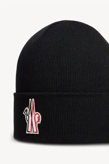 Moncler Grenoble Logo Wool Beanie | Thumbnail 4 Moncler Grenoble Logo Wool Beanie | Thumbnail 4