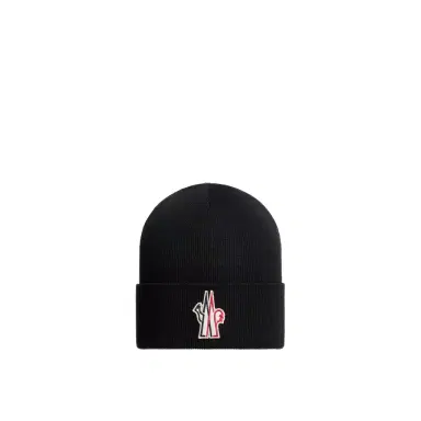 Moncler Grenoble Logo Wool Beanie | Thumbnail 1 Moncler Grenoble Logo Wool Beanie | Thumbnail 1