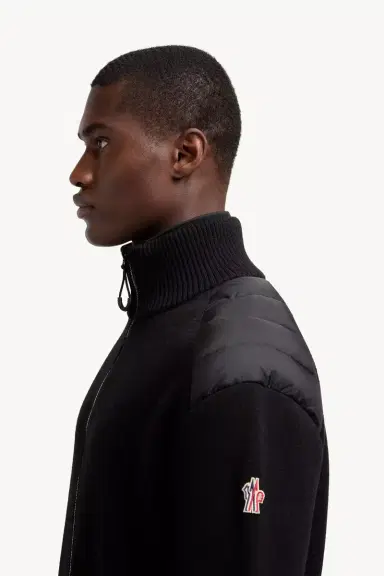 Moncler Grenoble Wool Blend Padded Zip-up Cardigan | Thumbnail 4 Moncler Grenoble Wool Blend Padded Zip-up Cardigan | Thumbnail 4