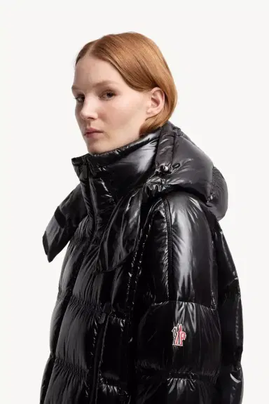 Moncler Grenoble Rochelairs Hooded Long Down Jacket | Thumbnail 4