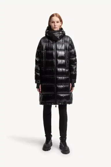 Moncler Grenoble Rochelairs Hooded Long Down Jacket | Thumbnail 5