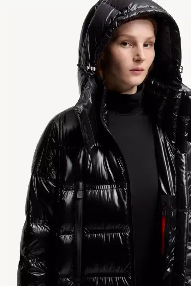 Moncler Grenoble Rochelairs Hooded Long Down Jacket | Thumbnail 8
