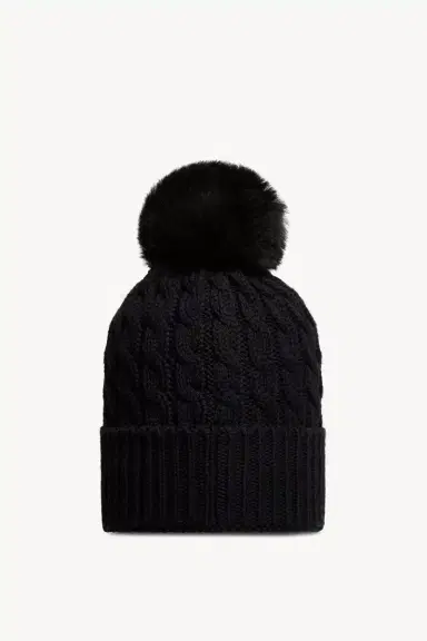 Moncler Grenoble Wool Beanie With Pom Pom | Thumbnail 5 Moncler Grenoble Wool Beanie With Pom Pom | Thumbnail 5