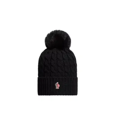 Moncler Grenoble Wool Beanie With Pom Pom | Thumbnail 1 Moncler Grenoble Wool Beanie With Pom Pom | Thumbnail 1