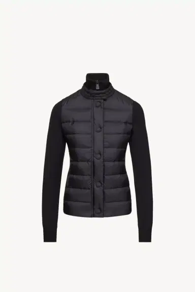 Moncler Grenoble Padded Wool Blend Cardigan | Thumbnail 2 Moncler Grenoble Padded Wool Blend Cardigan | Thumbnail 2