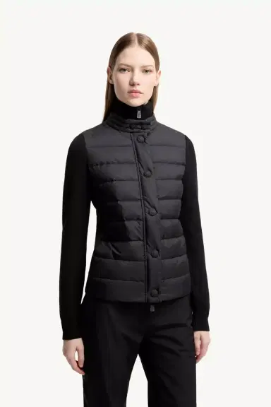 Moncler Grenoble Padded Wool Blend Cardigan | Thumbnail 5 Moncler Grenoble Padded Wool Blend Cardigan | Thumbnail 5